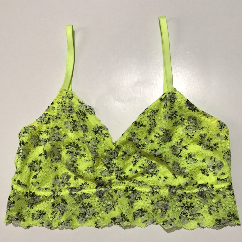Pink by VS lace bralette size M